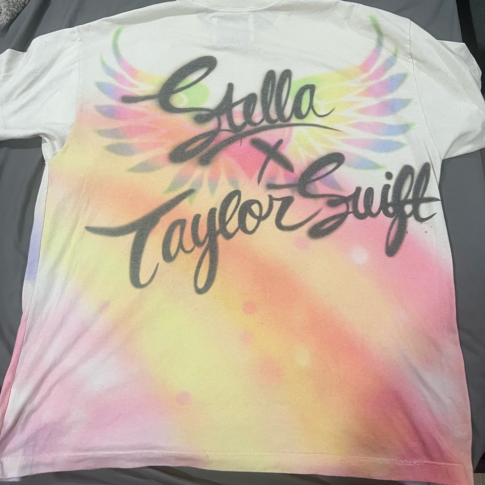 Stella x Taylor Swift To My Lover White Tie Dye Shirt Size XL